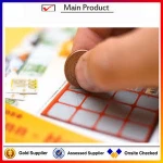 Cheap custom full printing pin number scratch card
