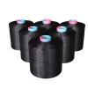 cheap price virgin dyed dark black DTY AA grade polyester filament yarn