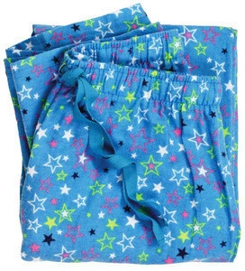 Cheap Star Printed Stars 100% Cotton Flannel Sleep Lounge Pajama Pant