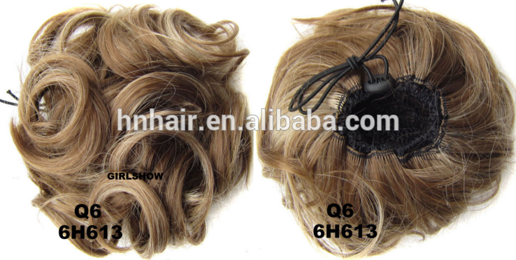 Chignon Type and Synthetic Hair,Heat Resistant Fiber Material Hair Bun Pieces