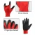 Import China custom made work gloves wholesale red polyester black butadiene-acrylonitrile rubber gloves from China