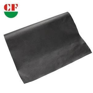 China Customized Black Self Adhesive PU Leather For Shoes