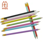 China suppliers school supplies no logo wooden pencil hb lead 10pcs different painting color