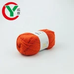 China supply eco-friendly high quality 100 polyester yarn hand knitting yarn