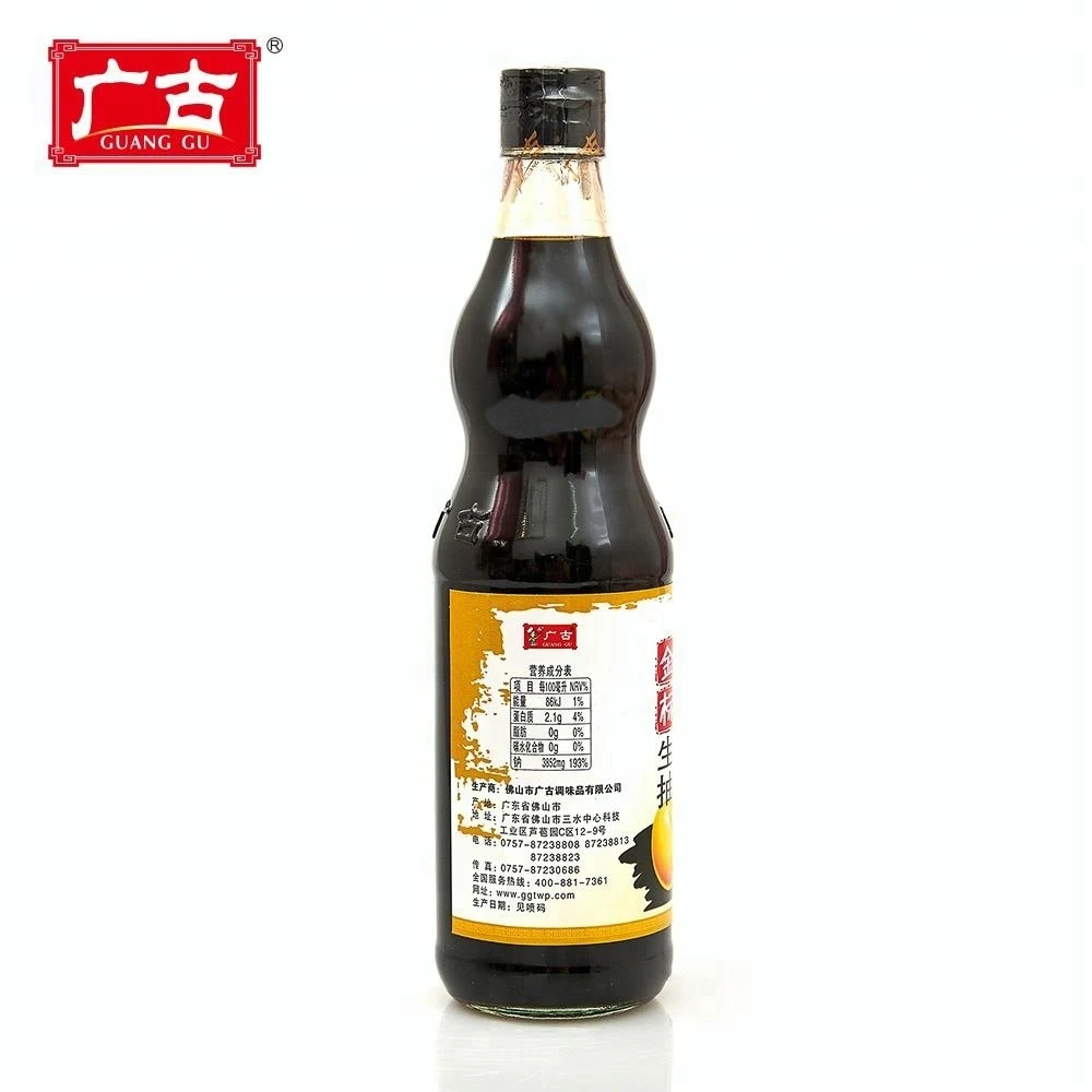 China Traditional Yummy Food Soy Sauce Preservative-free 500ml Soya Sauce