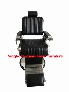 China wholesale high quality black vintage barber chair manufacturer