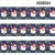 Import Christmas Cartoon printed  gift grosgrain ribbon bows for crafts custom with 50pcs planar resin flatback handprint designs from China
