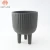 Import Classic Chinese style large tripod shape flower pot concrete plant pots with legs from China
