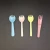 Import Colorful long handle mini plastic spoon and fork for dessert custom printed disposable PP/PS plastic ice cream spoons from China