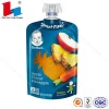 colorful printing reusable spout pouch for baby food, fruit purees