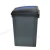 Import Comercial hotel classified dustbin waste bins 60l recycle garbage can trash bin plastic with  lid and base dolly from China