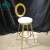 Import Commercial furniture bar stool with round back royal gold high bar chair from China