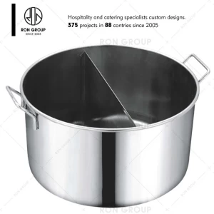 Commercial restaurant stainless steel large cooking pot for sale