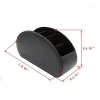 Compartment PU Leather Desk Remote Controller Holder Organizer for Family