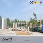 Continuous Waste tyre pyrolysis recycling plant tyre to biodiesel processing machine