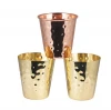 Copper shot glasses set of 4-2oz hammered solid copper shot cups for ice cold vodka, tequila, whisky