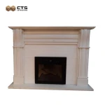 Corner Wooden Burn Turkey Fireplace