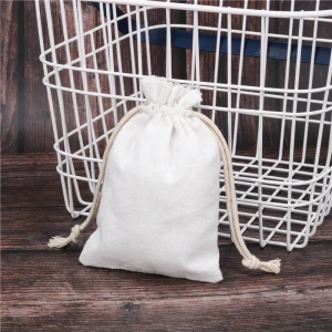 Cotton Bag Shoe Bag Pouch Cotton Drawstring Bag Jewelry  Canvas Wholesale Gift Custom Oem Pockets Customized