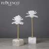 Creative Interior Clear Stone Flower Art Craft Home Decor Wedding Decorations for Tables Centerpiece
