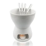Creative new-coming ceramic cheese fondue set