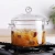 Import Creative Soup Pot 1.3L / 1.5L Transparent Glass Cooker Salad Instant Noodle Bowl with Cover Handmade Cooking Pot Tools from China