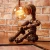 Import Creative table light industrial vintage water pipe table lamp retro indoor reading lamp from China