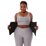 CURE SECRET Latex Waist Trainer Detachable Double Belt Waist Trimmer Tummy Slimming Shapewear