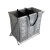 Custom acceptable large laundry bag foldable laundry basket 3 compartments