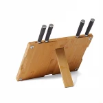 Custom Bamboo cutting board with knife holder and storage rack bamboo butcher block chopping boards
