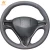 Import Custom Car Accessories Custom Made DIY Black Leather Steering Wheel Cover for Honda Civic 2006-2011 from China