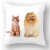 Import Custom classic fashion decor sofa cushions with hidden zipper print 3d animal design cotton throw pillow cases cushion cover from China