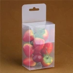 Custom Folding Shipping PVC PET Plastic Box with Hanger for Display