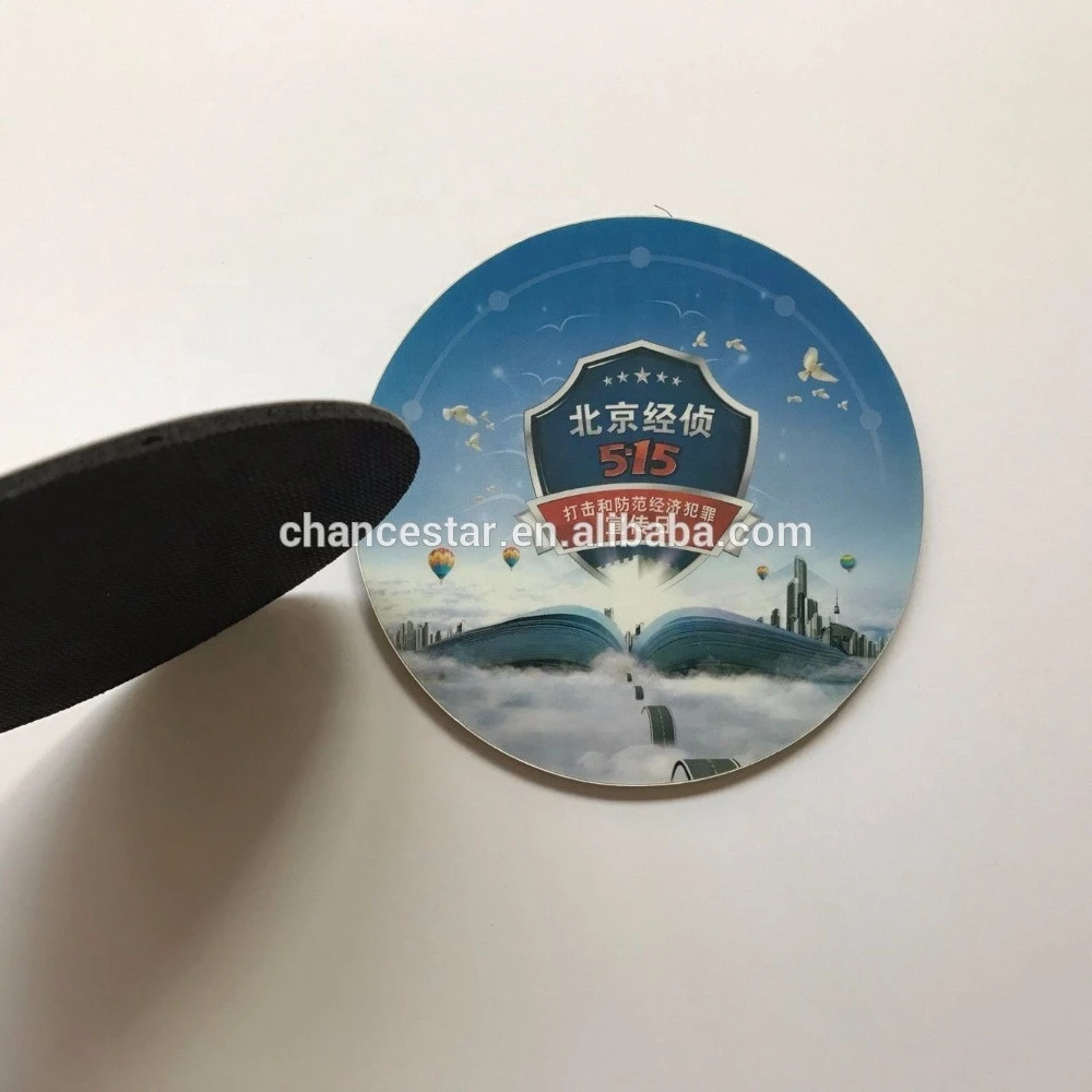 custom gift logo printed recycled plastic rubber drink coaster