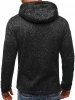 Custom High Quality Cool Streetwear Sweatshirt Full Zipper Jacket Men Hoodie