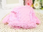 Custom large nylon pearl decoration princess angel dog harness collar with leash