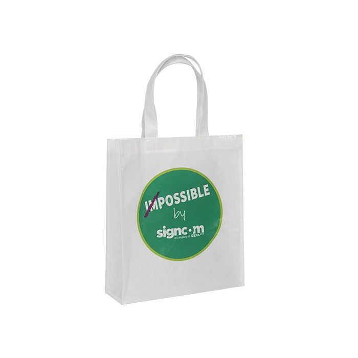 Custom Logo Printed Reusable Non-Woven Tote Shopping Bag