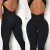 Import Custom Made Active Wear Fitness &amp; Yoga wear Set Womens Workout Gym Skinny Scrunch Butt Anti Cellulite Jumpsuits from China