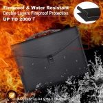 Custom Organizer Document Office Black Pvc 24 Pockets Fireproof A4 Accordion Expanding File Folder
