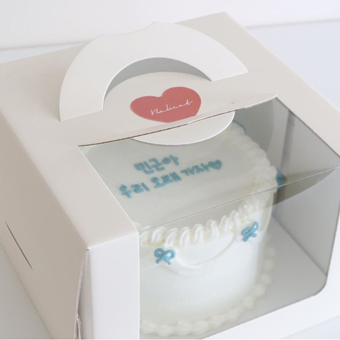 Buy Custom Printed Cardboard Paper Cake Box With Window/handle Uk ...