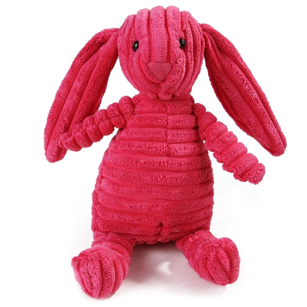 Custom rabbits toys pet small animal Pet Toys Cat Plush Fleece Rabbit Pig Shape Squeak Toys