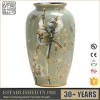 Custom size wholesale Chinese antique hand painted flower porcelain decoration chinoiserie ceramic vase for home decor