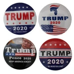 Custom US Trump Election Badge Brooch Pins Trump 2020 Metal Wholesale Brooch
