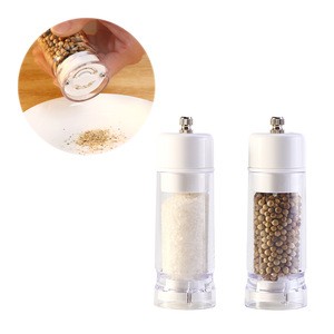 Customer logo exquisite salt and pepper mills adjustable manual spice herb pepper grinder sea salt grinder bottle