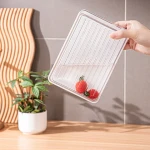 Customize stackable fridge organiser Refrigerator Kitchen Acrylic Fridge stackable fridge organizer containers with drawers