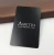 Customized cheap vip laser engraved brushed black metal business card printing
