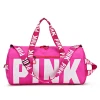 Customized Logo Large Capacity Luggage Sports Travel Bag Women Waterproof Tote Gym Pink Duffle Bag for Women
