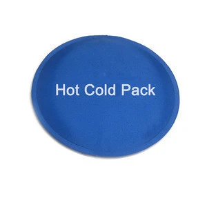 customized logo medical using round shaped hot cold therapy gel pack