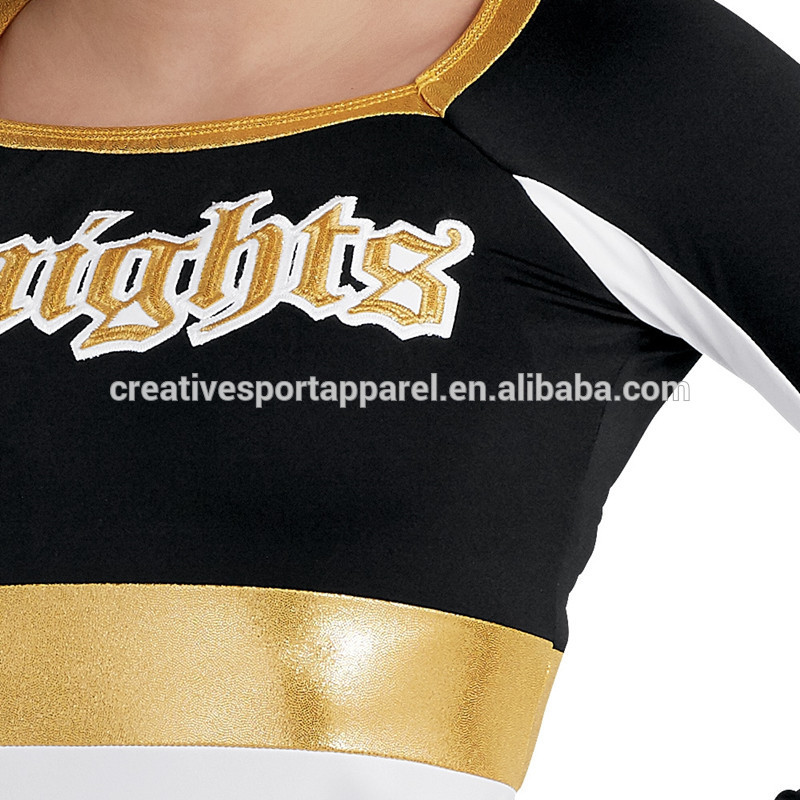 Customized Rhinestone Cheerleading uniforms Costume For Girls