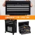 Import Customized Workshop Garage Rolling Storage Tool Box 8 drawers Metal Trolley Tool Cabinet from China