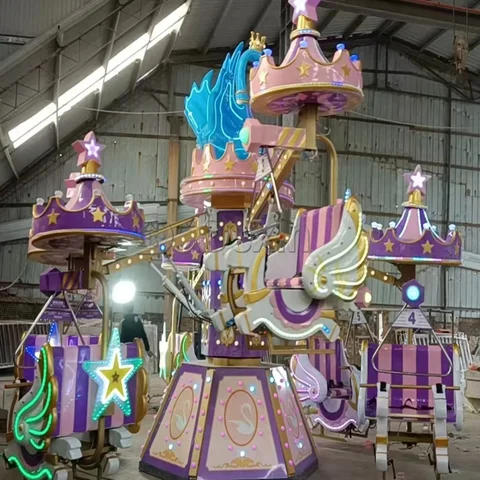 Buy Cute Amusement Park Carnival Rides Electric Self Control Swan Bike ...